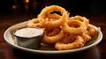 Greasy and crispy onion rings