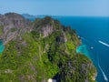 Great aerial view of Phi Phi islands. Royalty Free Stock Photo