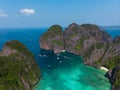 Great aerial view of Phi Phi islands. Royalty Free Stock Photo