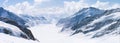 Great Aletsch Glacier Jungfrau Alps Switzerland Royalty Free Stock Photo