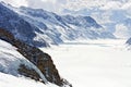 Great Aletsch Glacier Jungfrau Switzerland Royalty Free Stock Photo