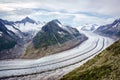 Great Aletsch Glacier Royalty Free Stock Photo