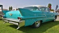 Mint colored classic cadillac