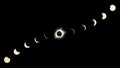 Great American Eclipse Composite Showing All Phases