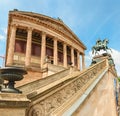 Building of The Alte Nationalgalerie or Old National Gallery in the Museums Island in Berlin. One of the most Royalty Free Stock Photo