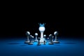 Great authority. Leader (chess metaphor). 3D render illustration