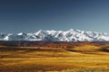 Great landscape of Altay mountains and Kurai steppe