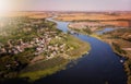 Great Backa Canal in Vojvodina, Serbia Royalty Free Stock Photo