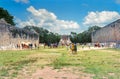 The Great Ball Court. Chichen Itza. Yucatan, Mexico.