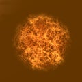 Great ball of fire. Royalty Free Stock Photo