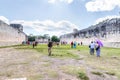 Great Ballcourt at Ancient Chichen Itza in Yucatan Peninsula of Mexico Royalty Free Stock Photo