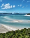 Great Barrier Reef, Australia. Wonderful Whitehaven Beach in the