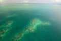 The Great Barrier Reef. Aerial view. Port Douglas. Queensland. Australia Royalty Free Stock Photo