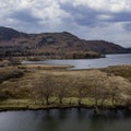 Great Bay and Catbells aerial Royalty Free Stock Photo