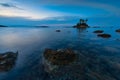 Great beach on the Greek island of Evia Royalty Free Stock Photo
