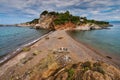 Great beach on the Greek island of Evia Royalty Free Stock Photo