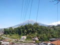 Great beautiful mountain with blue sky Royalty Free Stock Photo