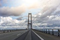 On the Great Belt bridge, Denmark Royalty Free Stock Photo