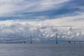 The Great belt bridge, Denmark Royalty Free Stock Photo