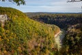 Great Bend Overlook Letchworth State Park New York Royalty Free Stock Photo