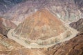 Great bend of yangtze river Royalty Free Stock Photo