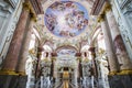 Great biggest library in old abbey Royalty Free Stock Photo