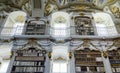 Great biggest library in old abbey Royalty Free Stock Photo