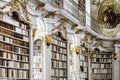 Great biggest library in old abbey Royalty Free Stock Photo