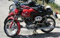 Red Sachs V5 vintage motorbike