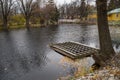 Great Boldino. Pond in the Pushkin museum Royalty Free Stock Photo