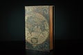 Great book with a cover map of the world Royalty Free Stock Photo