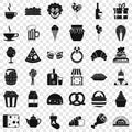 Great bounty icons set, simple style Royalty Free Stock Photo