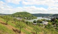 Great bow of the Rhine Valley near Boppard, Germany. Royalty Free Stock Photo