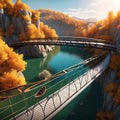 Great bridge, AI-generatet