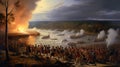 Great Bridge Legacy: Artistic Depiction of Revolutionary War\'s Decisive Encounter