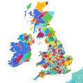 Great Britain Colorful Vector Map