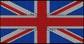 Great Britain Flag assembled of diamonds Royalty Free Stock Photo