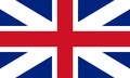 Great Britain Flag King`s Colours. Civil and State Ensign 3D ill