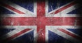 Great Britain Flag. Union Jack. Grunge texture with cracks and abrasions 3D illustration Royalty Free Stock Photo