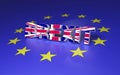 Great Britain leaving EU Royalty Free Stock Photo