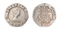 Great Britain 20p, 1983 Royalty Free Stock Photo