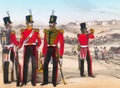 Great Britian soldiers 1850`s. Digital Illustration