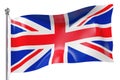 The Great British Flag United Kingdom Flying Proudly