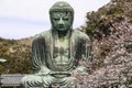 The Great Buddha Daibutsu on the grounds of Kotokuin Temple in Kamakura, Japan Royalty Free Stock Photo