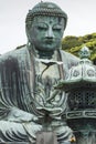 The Great Buddha (Daibutsu) on the grounds of Kotokuin Temple in Royalty Free Stock Photo