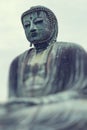 The Great Buddha Daibutsu on the grounds of Kotokuin Temple in Royalty Free Stock Photo