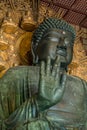 The great Buddha (Daibutsu) Japan's largest bronze statue of Buddha. Royalty Free Stock Photo
