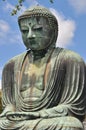 The Great Buddha (Daibutsu) in Kamakura, Royalty Free Stock Photo