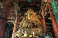 The Great Buddha Daibutsu, 17th century replacement of an 8th century sculpture, Todai-ji, Nara, Kansai, Japan Royalty Free Stock Photo
