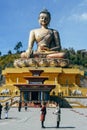 The Buddha Dordenma, a 51m tall statue made of brass in Thimphu, Bhutan.